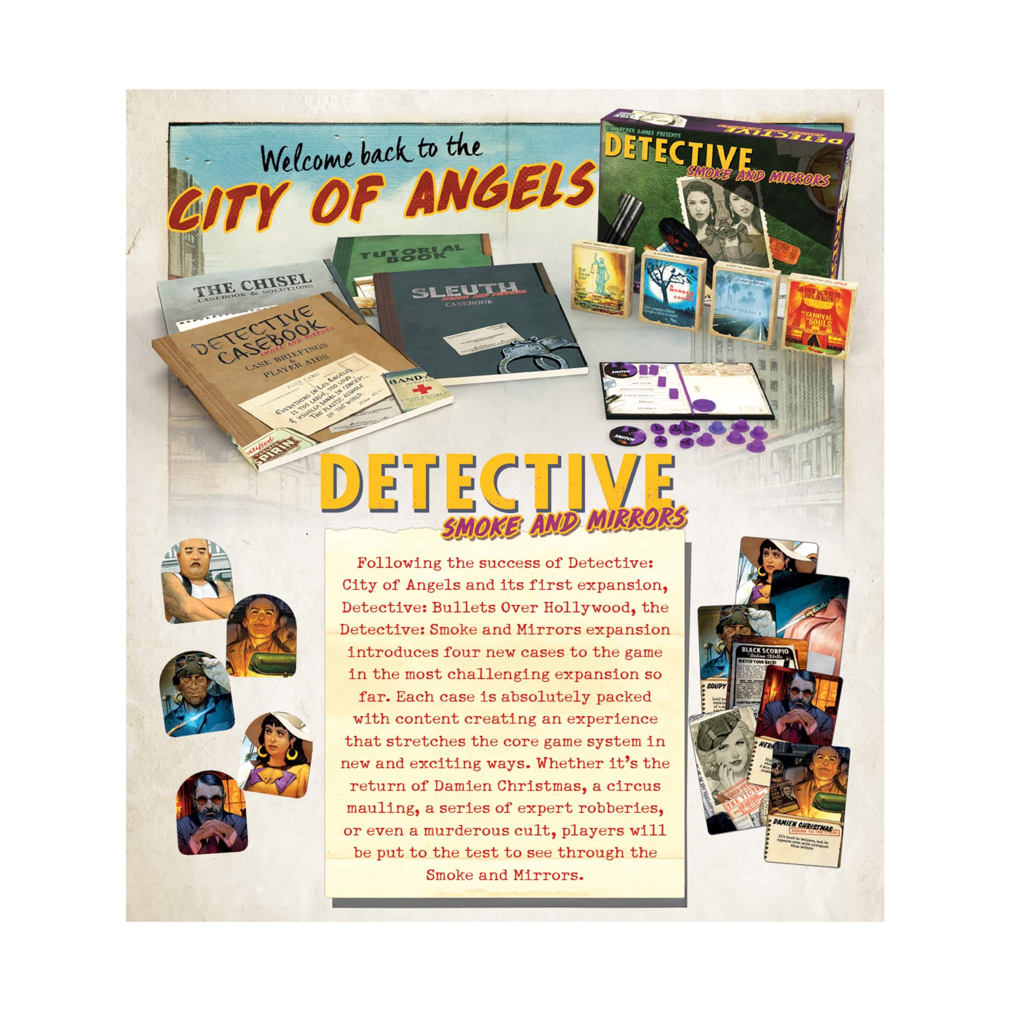 Detective: City of Angels - Smoke and Mirrors Expansion